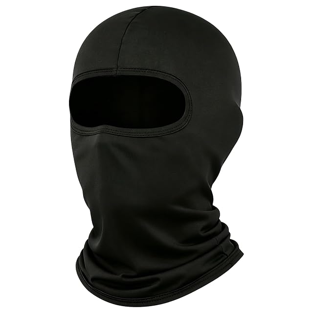Sottocasco LONGKING nero portato sotto un casco