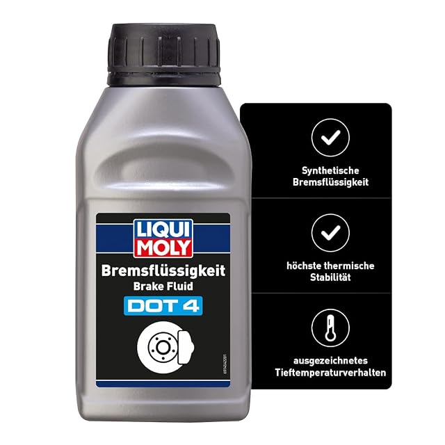 Flacone da 500 ml di liquido freni Liqui Moly DOT 4