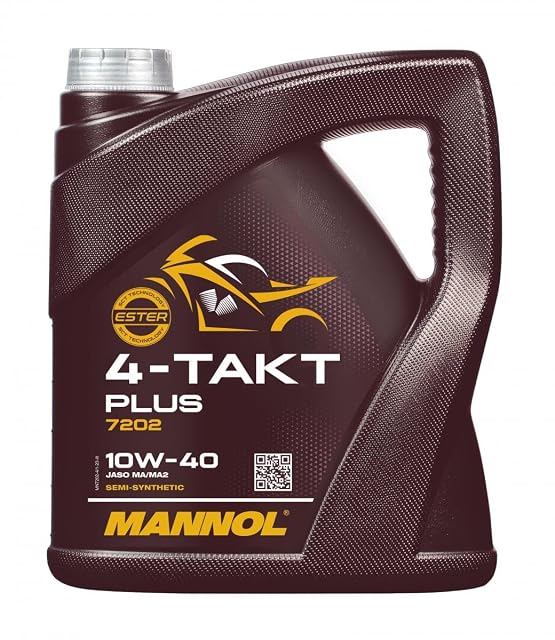 Latta da quattro litri di MANNOL 4-Takt Plus 10W-40