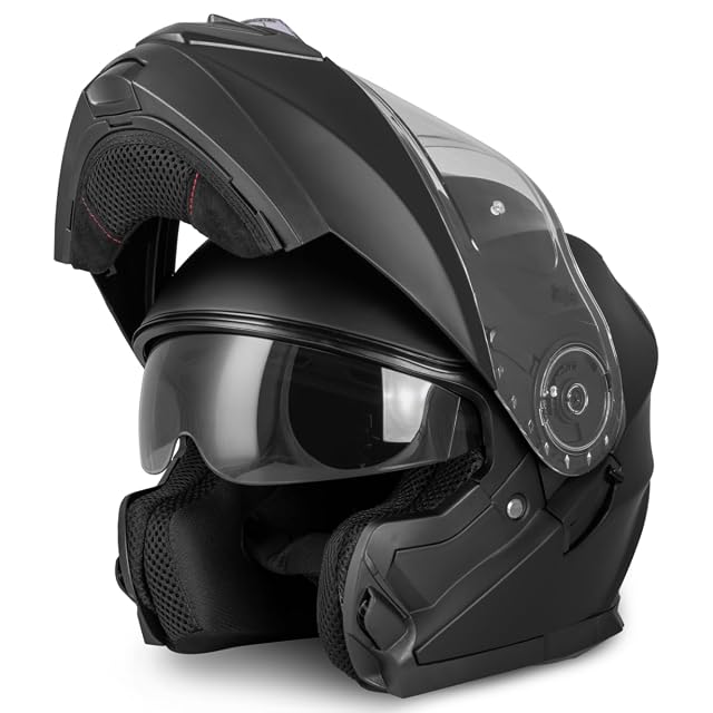 Casco modulare Vinz Santos, mentoniera chiusa, tre quarti