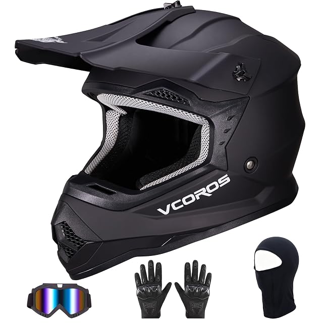 Casco da fuoristrada VCOROS VS-905 visto di tre quarti
