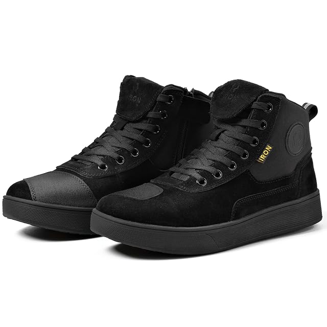Scarpa da moto RIDEIRON provata CE, suola e fianco
